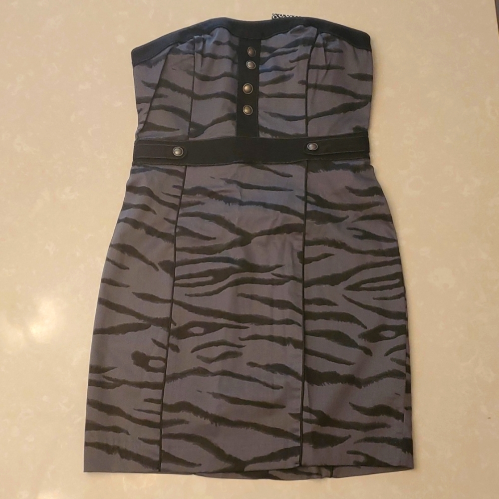 NWT H&M Sexy Zebra Halter Dress